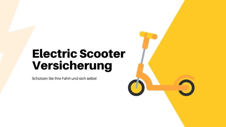 Electric Scooter Versicherung